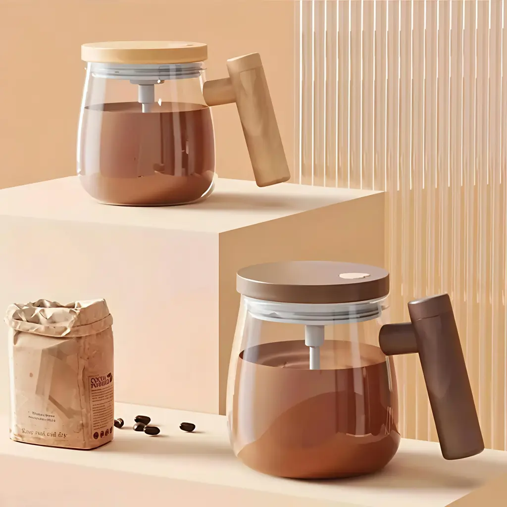 SELF STIRRING MUG.COFFEE MAKING MUG